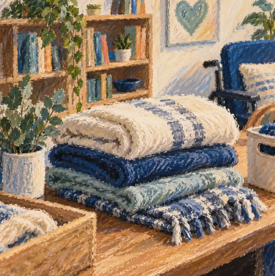 Illustration of care service businesses equipment and workspace
